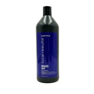 Matrix Brass Off Color Obsessed Shampoo To Neutralize Brassy Tones 33.8 oz